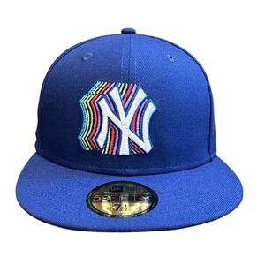 New York Yankees 96 World Series New Era 59Fifty Hat Cap Mens 7 1/2 Blue New